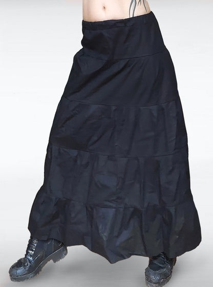 skirt-wide-black-long-victorian-gothic | HybridPunkBerlin