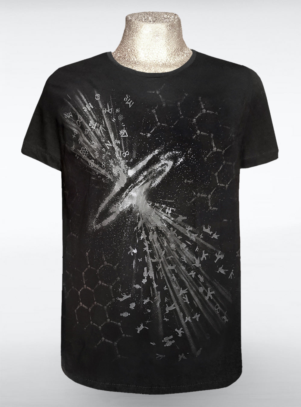 stardust-shirt-men-silver-black-universe | HybridPunkBerlin
