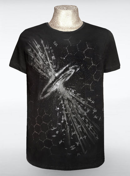 stardust-shirt-men-silver-black-universe | HybridPunkBerlin
