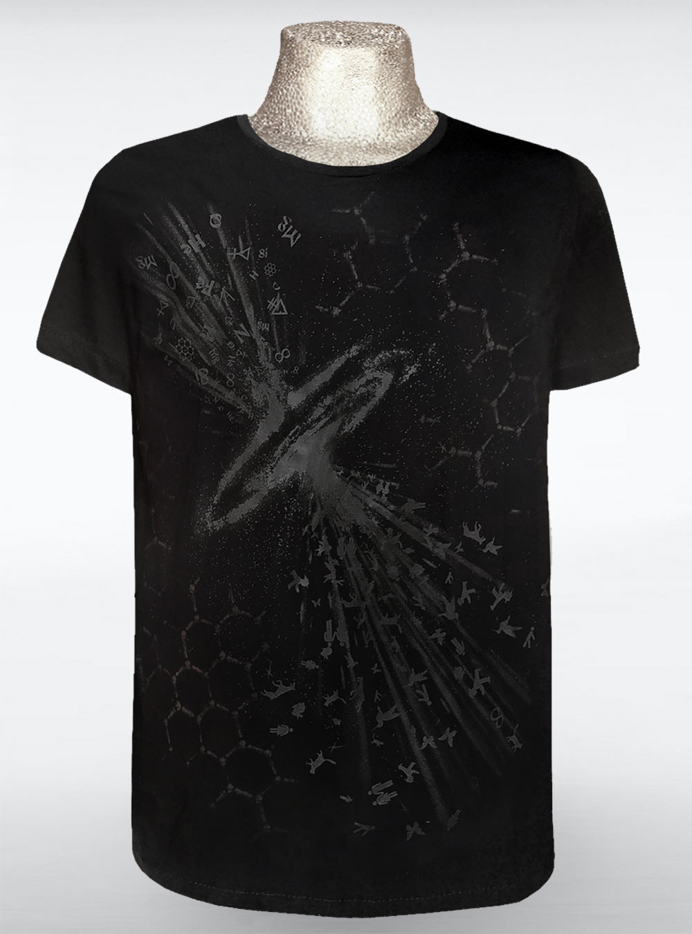stardust-shirt-universe-black-on-black | HybridPunkBerlin