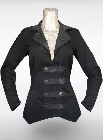 steam-jacket-women-black-peplum-steampunk | HybridPunkBerlin