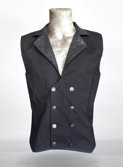 steam-vest-black-men-gothic-cyberpunk-dark-fashion | HybridPunkBerlin