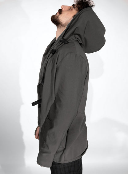 tribu-hooded-jacket-men-anthracite-cyberpunk-side | HybridPunkBerlin