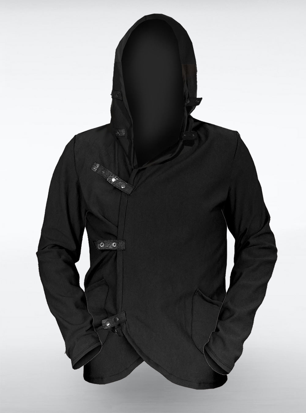 tribu-hoodie-men-black-cyberpunk-hpb | HybridPunkBerlin