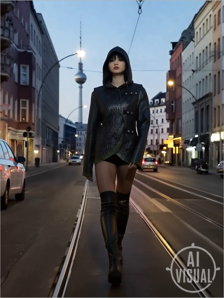 Tribu Hooded Cleather Women