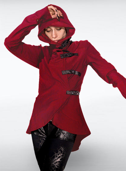 tribu-sweat-jacket-red-riding-hood-style-hpb | HybridPunkBerlin