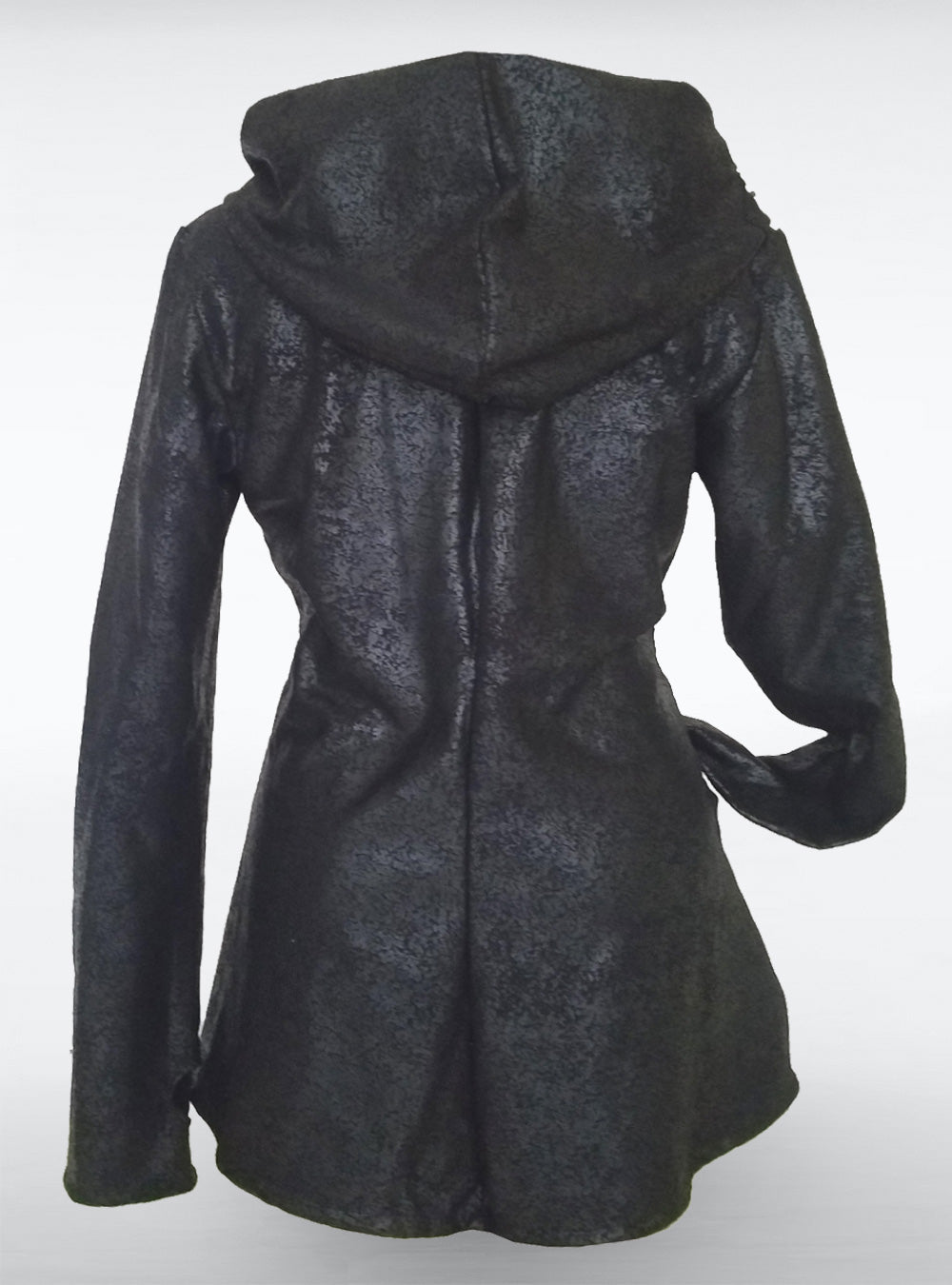 tribu-vegan-leather-hooded-jacket-women | HybridPunkBerlin