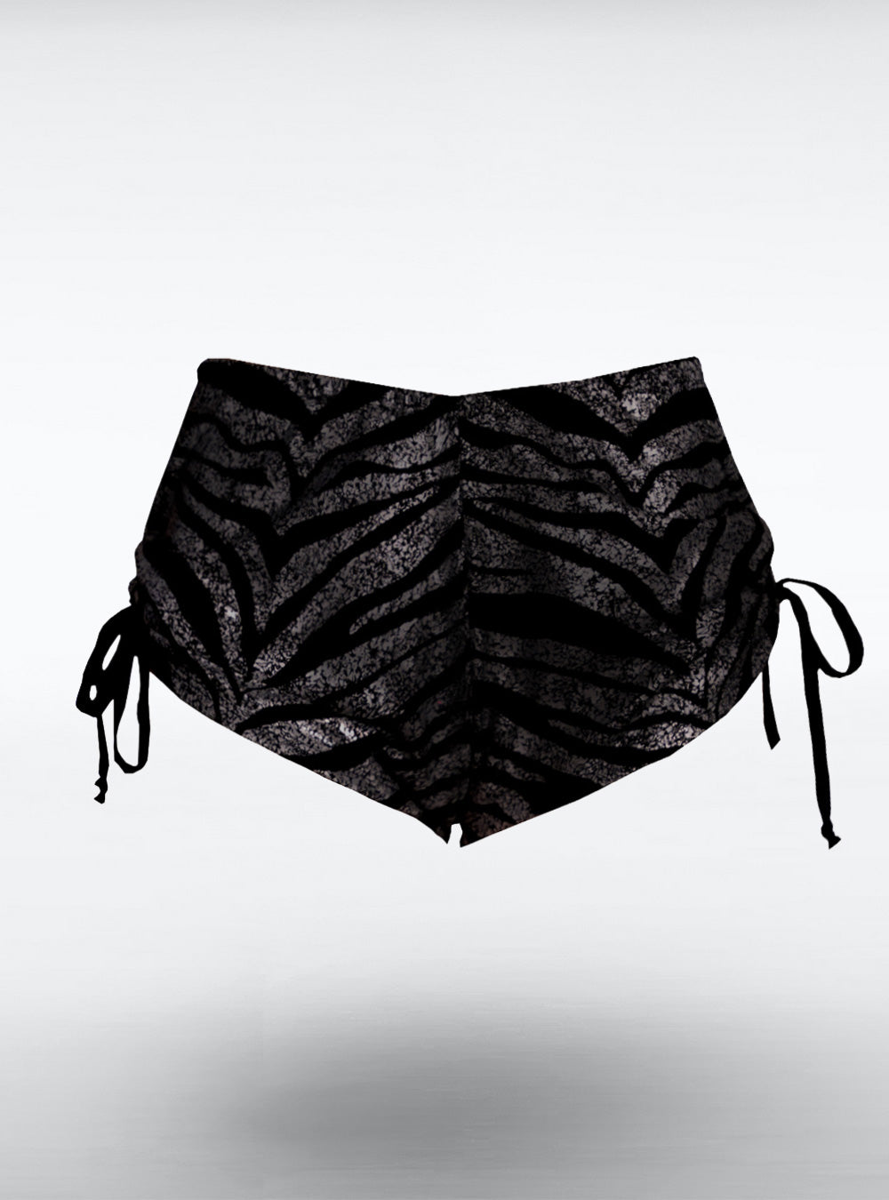 zebra-shorts-black-on-black-gothic-summer | HybridPunkBerlin