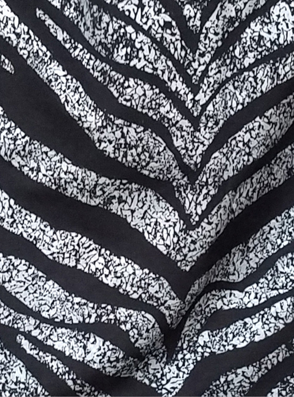 zebra-stripes-silver-black-close-dress | HybridPunkBerlin
